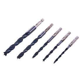 5pc HEX SHANK WOOD DRILL BIT SET