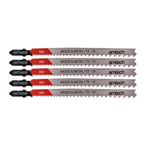 5pc WOOD & METAL JIGSAW BLADE SET (AMT345XF)