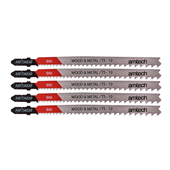 5pc WOOD & METAL JIGSAW BLADE SET (AMT345XF)