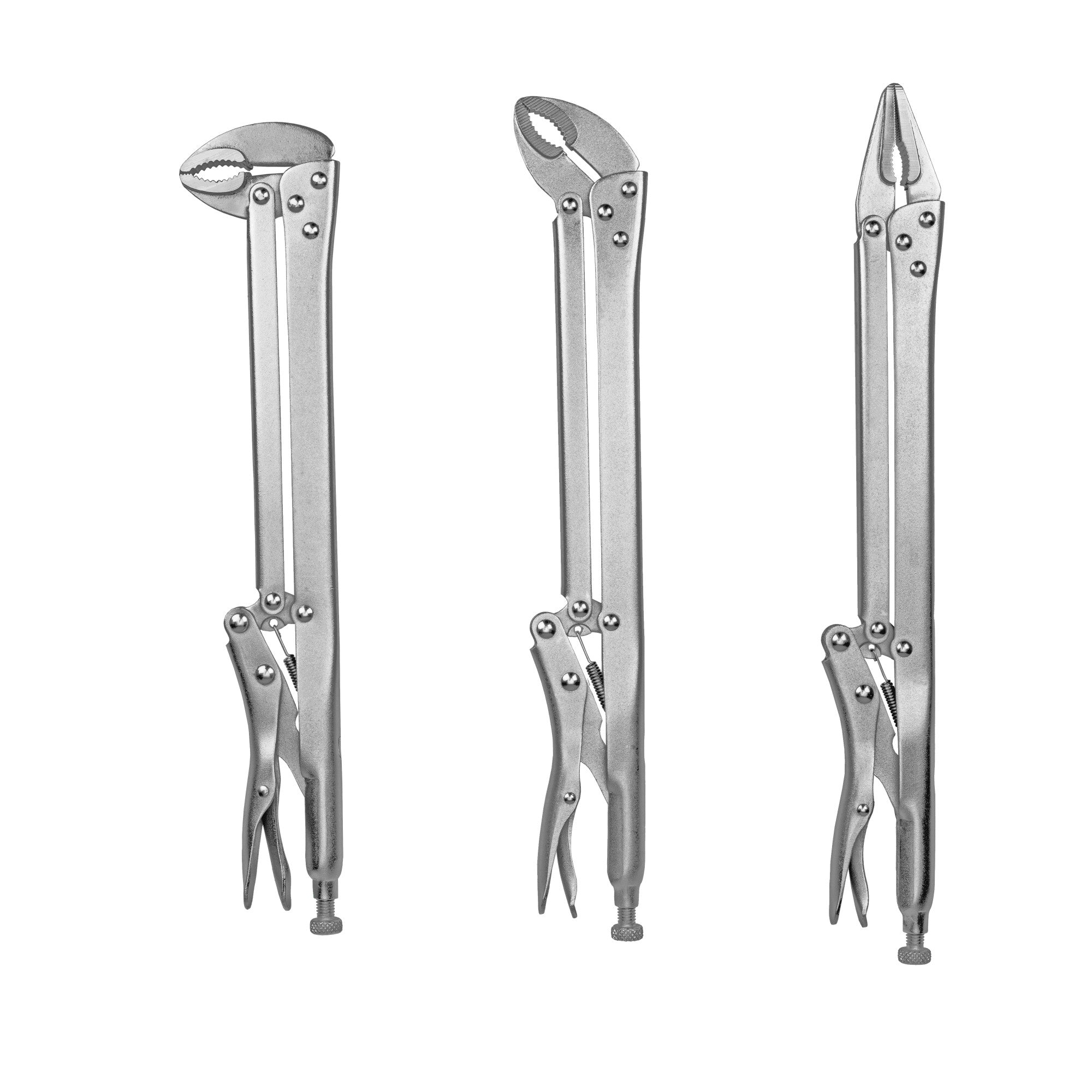 3pcs LONG REACH LOCKING PLIER SET