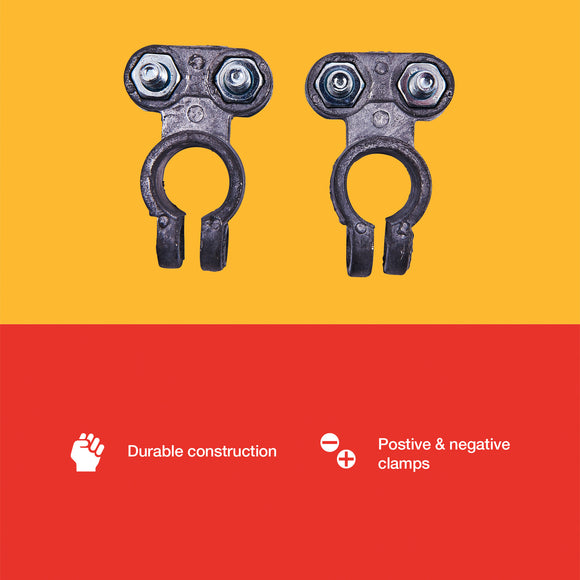 2pc HEAVY DUTY BATTERY CLAMPS