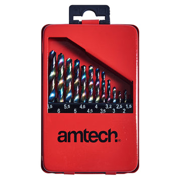 13pc HIGH SPEED STEEL TITANIUM NITRIDE COATED DRILL BIT SET