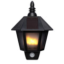 FLICKER EFFECT SOLAR MOTION SENSOR WALL LIGHT