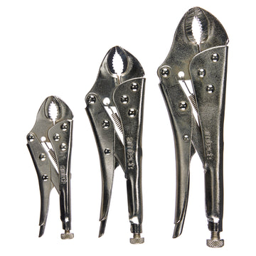 3pc LOCKING GRIP PLIER SET