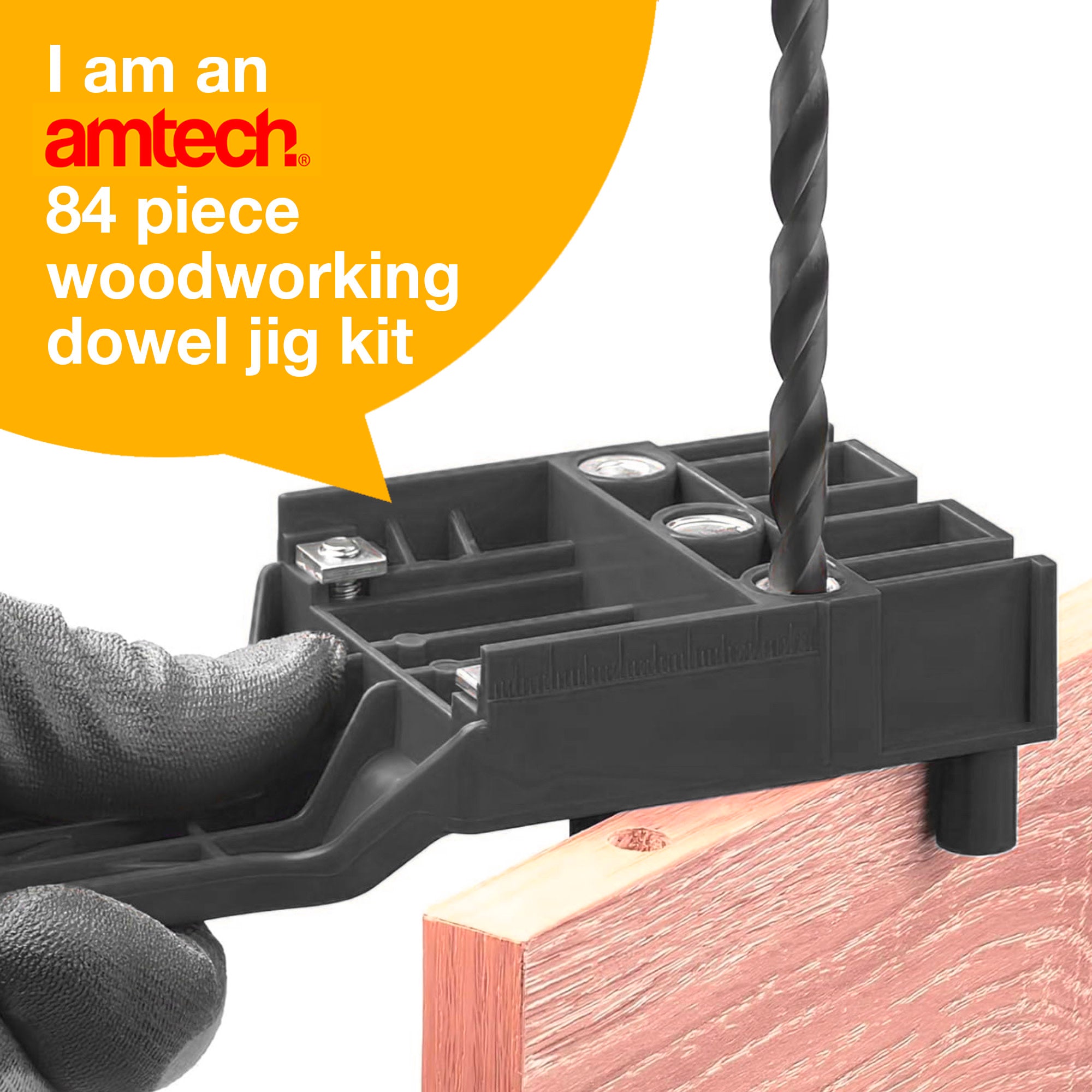 84PCS WOODWORKING DOWEL JIG KIT