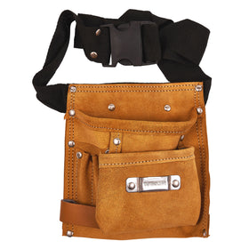6 POCKET LEATHER TOOL BELT
