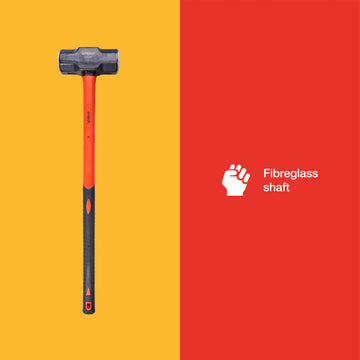 10lb (4.5kg) SLEDGE HAMMER - FIBREGLASS SHAFT