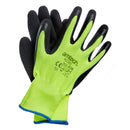 HI-VIS RUBBER COATED GLOVES XL (SIZE:10)