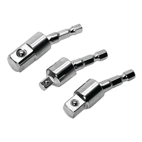 3pc SET OF1/4" HEX. UNIVERSAL JOINT ADAPTORS
