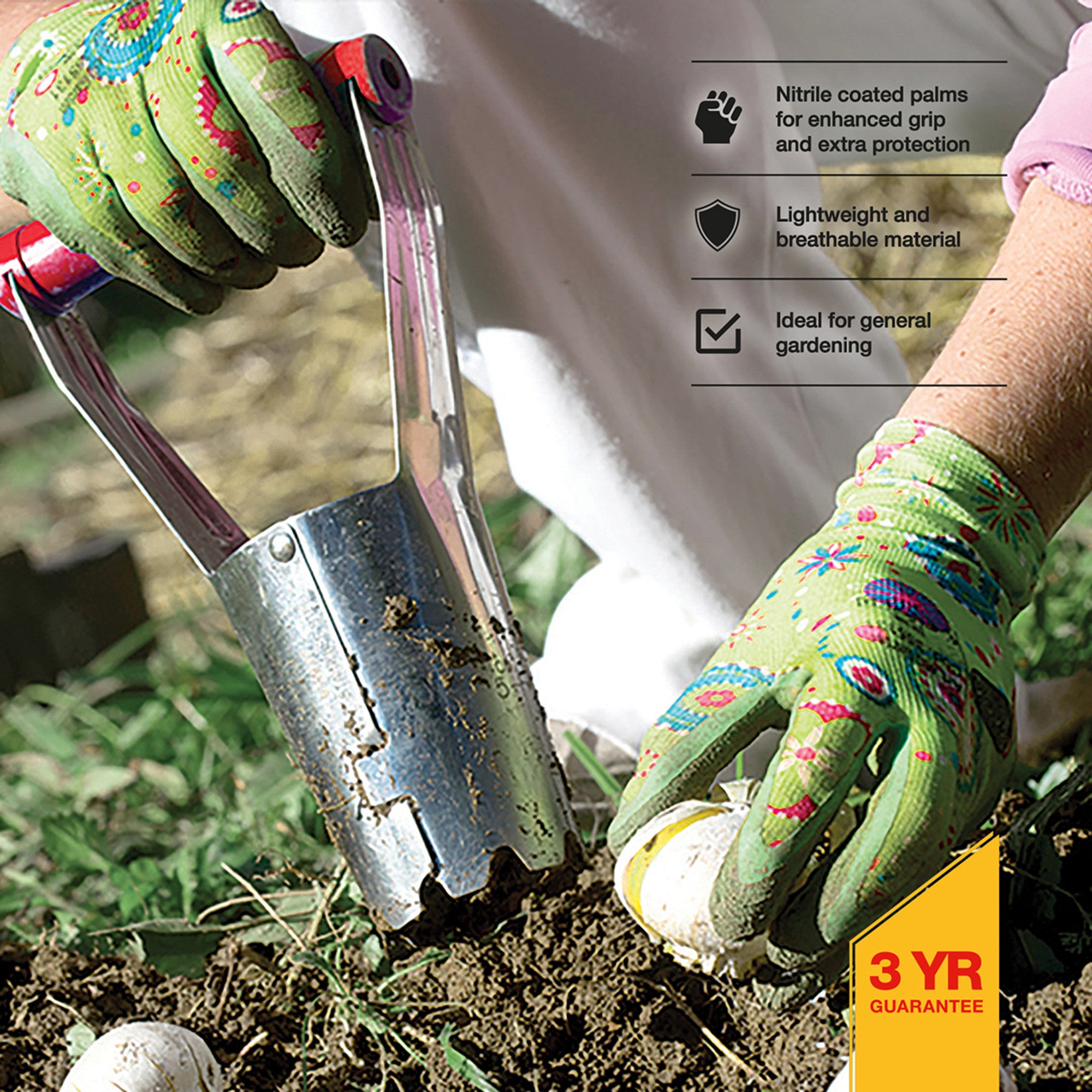 Nitrile Palm-Coated Gardening Gloves (Size: Xl) - Fallback Image