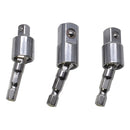 3pc SET OF1/4" HEX. UNIVERSAL JOINT ADAPTORS