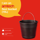 FLEXI BUCKET 16L BLACK (ECO)