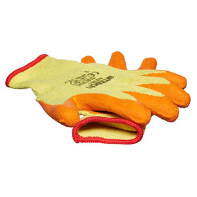 RUBBER PALM COATED GLOVES LARGE (SIZE: 9)