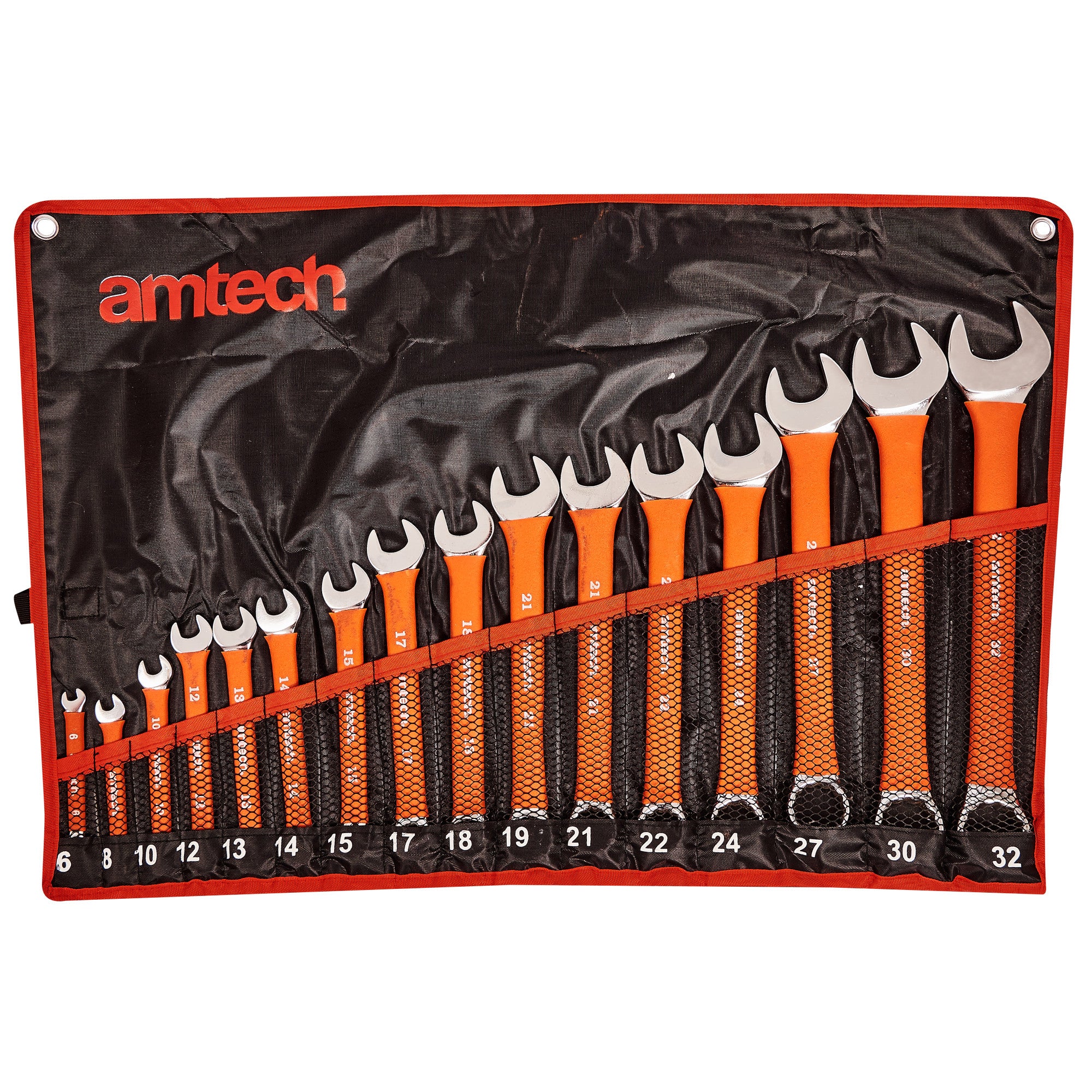 16pc COMBINATION CUSHION GRIP METRIC SPANNER SET