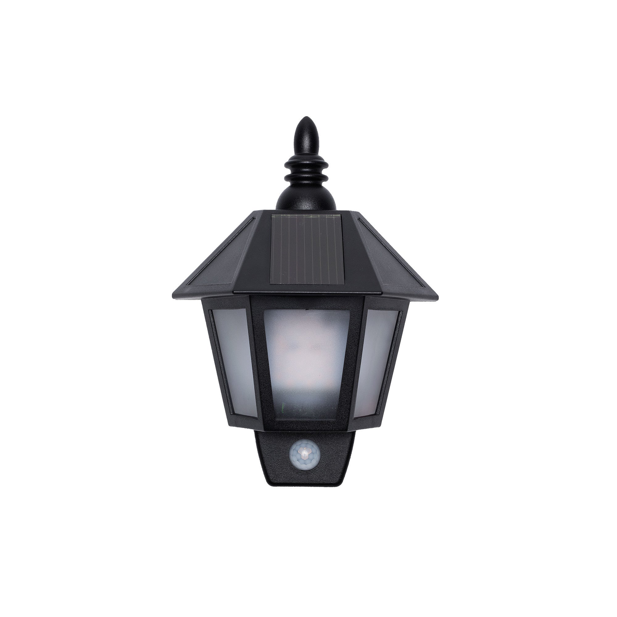 FLICKER EFFECT SOLAR MOTION SENSOR WALL LIGHT