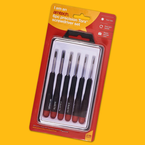 6pc PRECISION TORX SCREWDRIVER SET