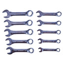 10pc STUBBY COMBINATION METRIC WRENCH SET