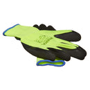 HI-VIS RUBBER COATED GLOVES XL (SIZE:10)