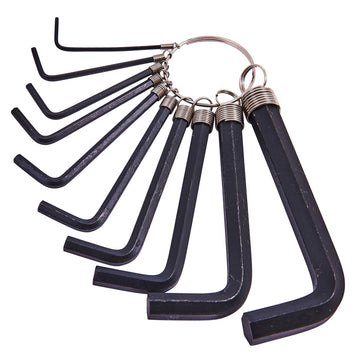 10pc HEX KEY SET & KEYRING