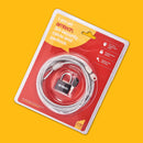 3m x 4mm SECURITY CABLE & PADLOCK