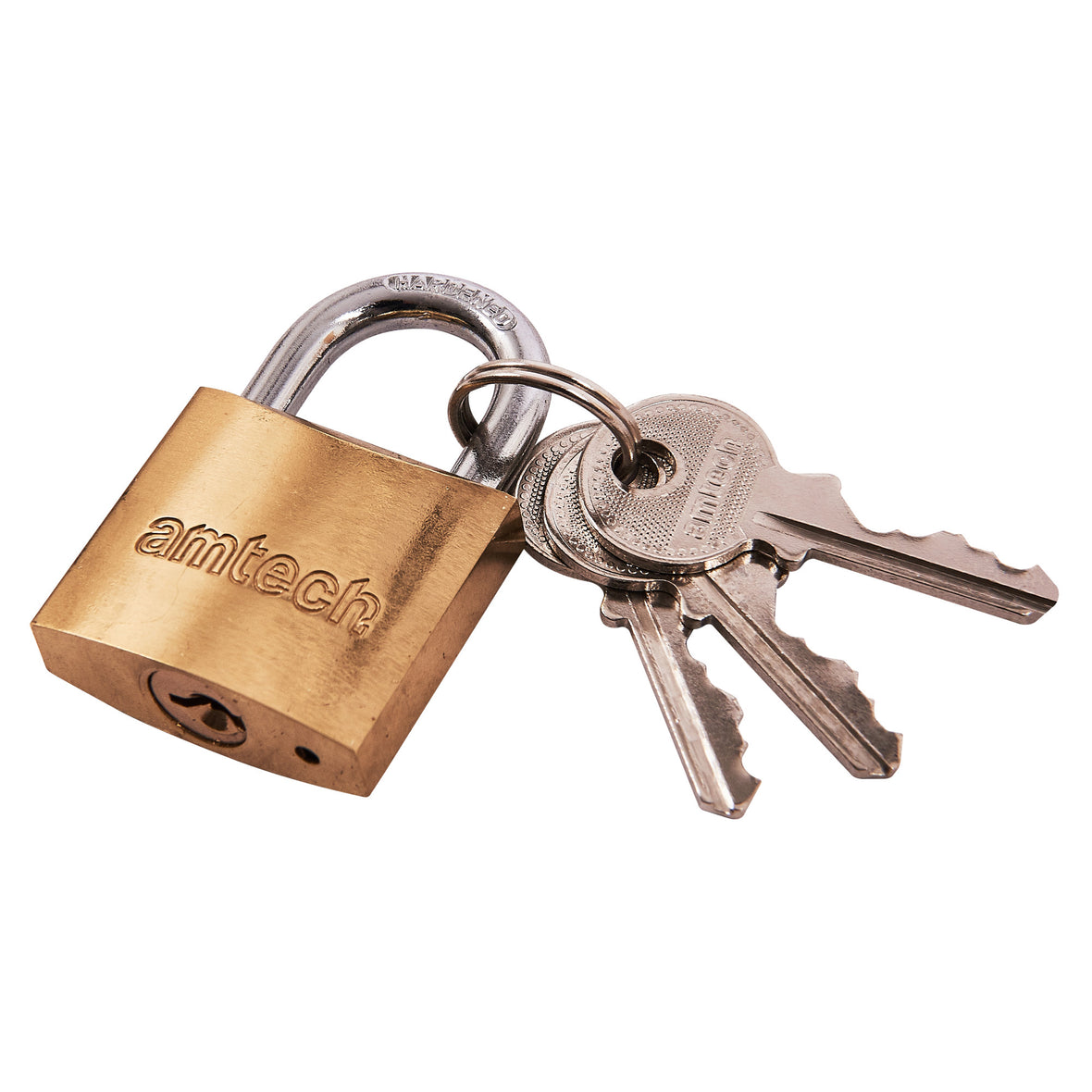 Amtech T1000C 32mm Solid Brass Padlock, Small Padlock with Keys for ...