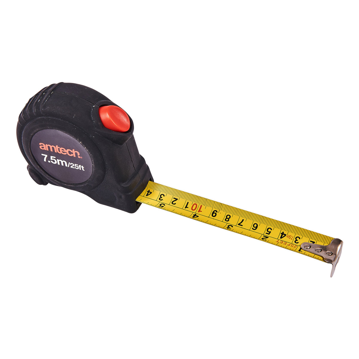 Tape Measuring Machine Amtech P1270 7.5m x 25mm Self-locking measuring tape | Amtech DIY