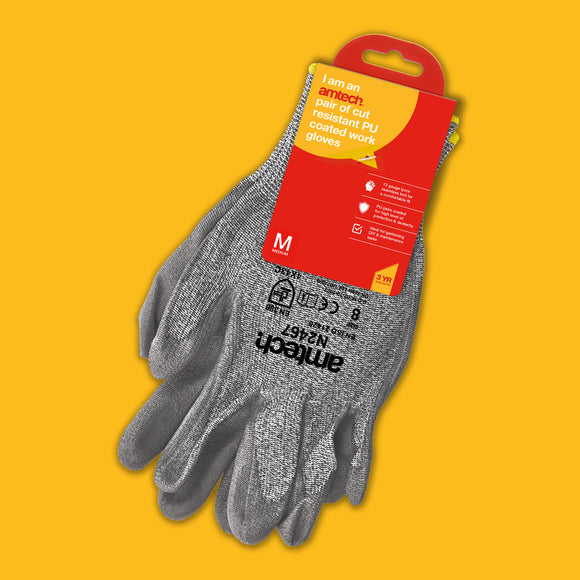 CUT RESISTANT LEVEL 5 GLOVES MEDIUM (SIZE: 8)