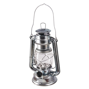 15 LED HURRICANE LAMP (SILVER)