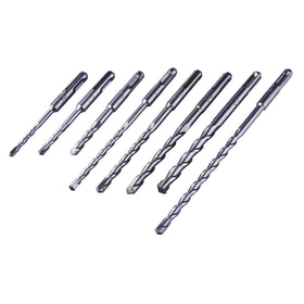 8pc SDS DRILL BIT SET IN HINGED PLASTIC CASE