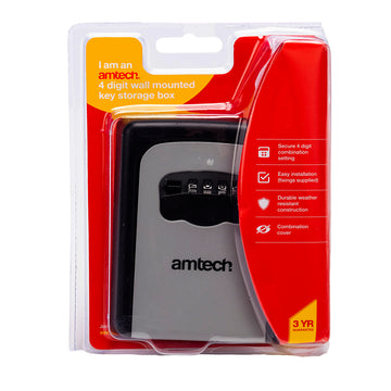 WALL MOUNTED 4 DIGIT KEY STORAGE BOX (NEW)