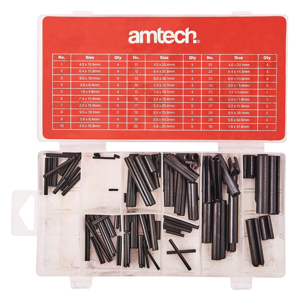 120pc ASSORTED ROLL PIN SET