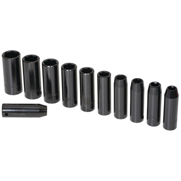 11PC 1/2'' DEEP IMPACT SOCKET SET