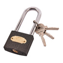 50mm LONG SHACKLE IRON PADLOCK