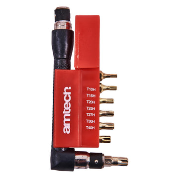 9pc OFFSET TAMPERPROOF TORX BIT SET