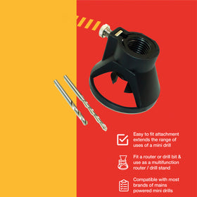 MINI ROTARY DRILL MULTI-PURPOSE ATTACHMENT