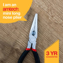 MINI LONG NOSE PLIERS WITH SPRING