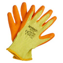 RUBBER  PALM COATED GLOVES MEDIUM (SIZE: 8)