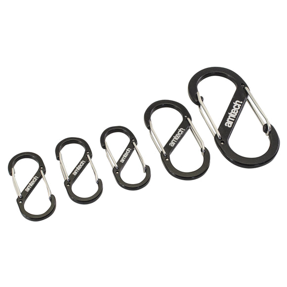 5PCS DUAL BUCKLE CARABINER SET