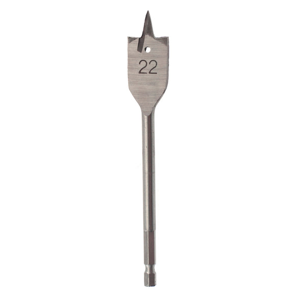 22MM X 152MM  QUICK CHANGE FLAT WOOD BIT