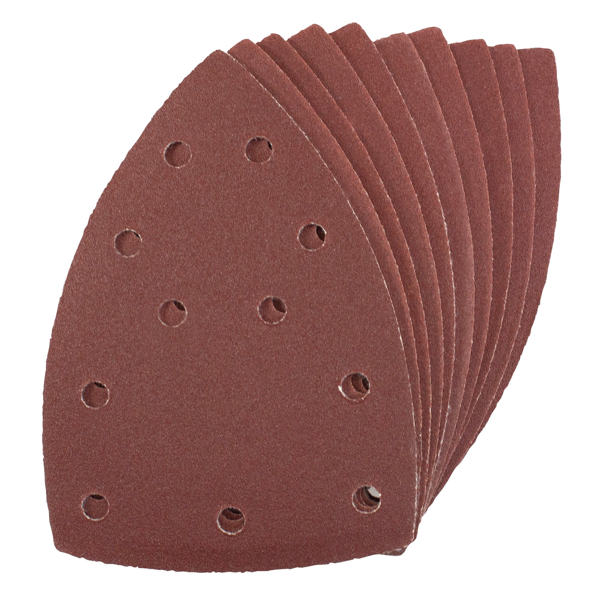 10pcs HOOK AND LOOP DELTA SANDING SHEET (P120 GRIT) (150X150X100MM)
