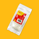 100pcs TIE WRAPS (100 x 2.5 mm) WHITE