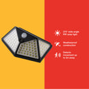 270 DEGREE RECHARGEABLE PIR SOLAR LIGHT