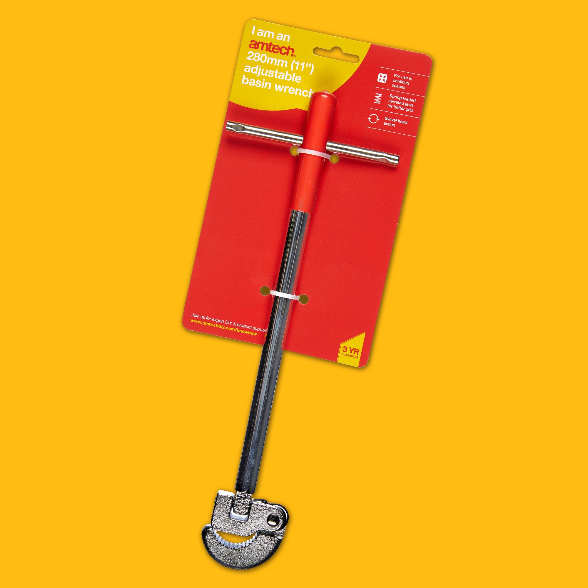 280mm (11In) Adjustable Basin Wrench - Fallback Image