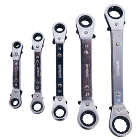 5pc OFFSET RING RATCHET SPANNER SET