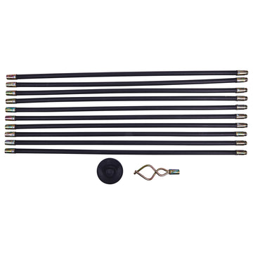 12pc DRAIN ROD SET