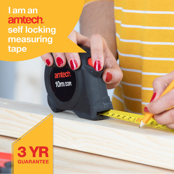 5m x 19mm SELF LOCKING MEASURING TAPE