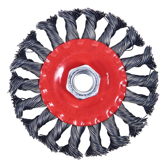 4" (100mm) TWIST KNOT WIRE WHEEL