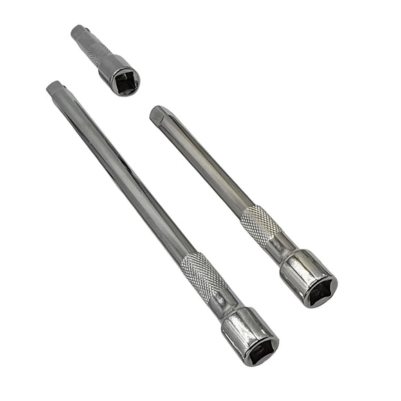 3pc 3/8'' EXTENSION BAR SET (3, 6, 9 inch) (CRV)