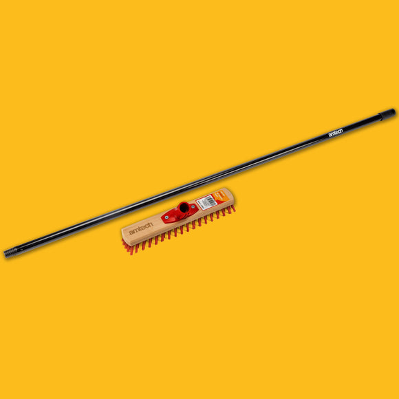 300mm (12") STIFF BRISTLE BROOM SET