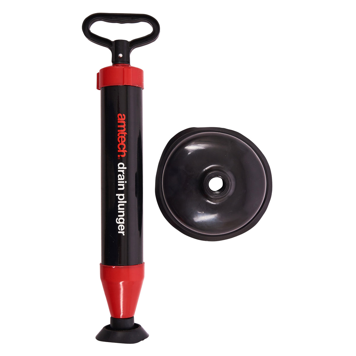 Red Pluger Amtech S1502 Drain Plunger, Unblocker for Sink, Bathtubs and Toilets ...